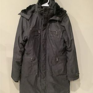 Aritzia TNA faux fur trim winter jacket hooded parka